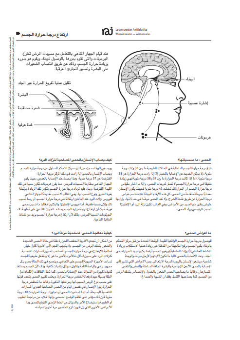 ‏ارتفاع درجة حرارة الجسم